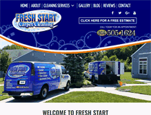 Tablet Screenshot of freshstartcarpet.com